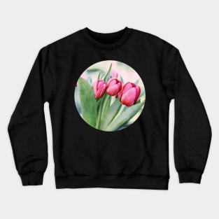 Twilight Tulips Crewneck Sweatshirt